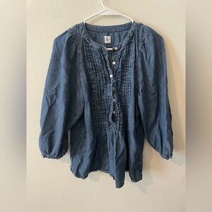 GAP Indigo Denim blouse
